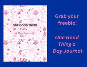 one good thing a day journal mockup