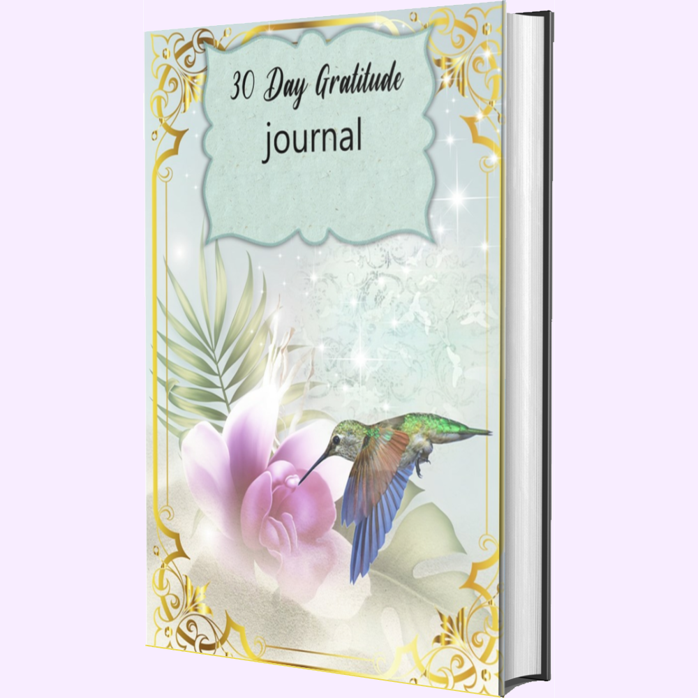 30 day hummingbird gratitude journal printable