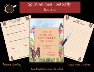 spirit animal butterfly journal